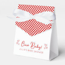 Ciao Baby! Italiaans thema rood Baby shower