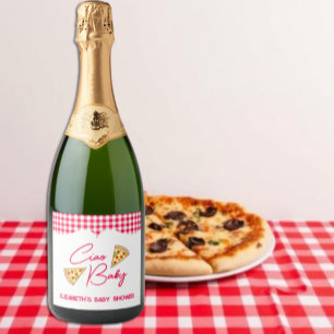 Ciao Baby Italiaanse Baby Shower Sparkling Wijnetiket