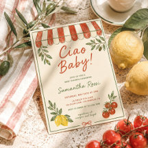 Ciao Baby Italiaanse Markt Baby Shower 