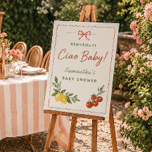 Ciao Baby Italiaanse Markt Baby Shower Welkomstbor