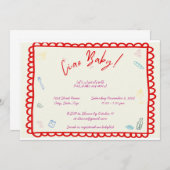 Ciao Baby Italien Thème Douche Invitation (Devant / Derrière)