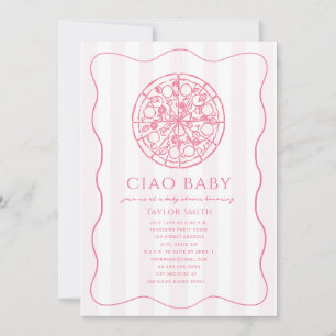 Ciao Baby Roze Pizza Meisje Baby Shower Kaart