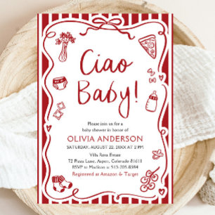 Ciao Baby Whimsicale Italiaanse Pizza Cute Baby Sh Kaart