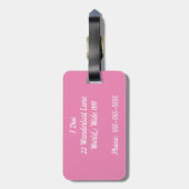 Ciao-Bagagelabel Bagagelabel (Achterkant verticaal)