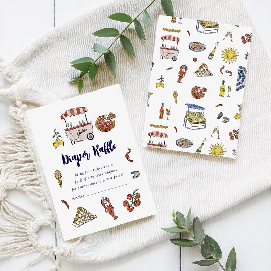 Ciao Bambino | Carte de raffe de couches d'été ita