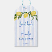 Ciao bambino citroenen Italiaans baby shower gunst Cadeaulabel (Voorkant)