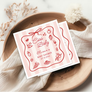Ciao Bambino Italiaans Citroen Baby shower servett Servet