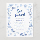 Ciao Bambino Italian Budget Boy Baby Shower (Voorkant)