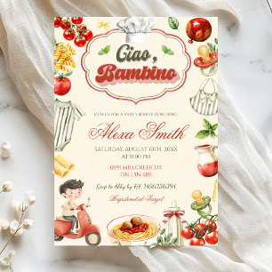Ciao Bambino Jongen Baby Shower Uitnodiging