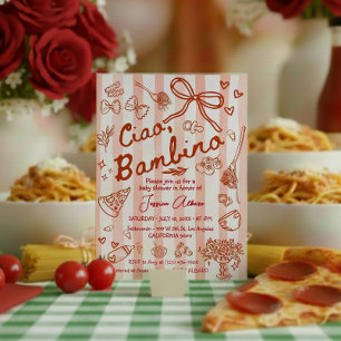 Ciao Bambino Rode Baby Shower Kaart