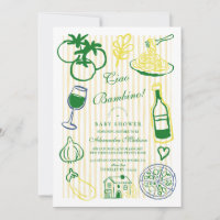 Ciao Bambino Yellow Stripe Baby shower