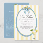 Ciao Bella Bachelorette Weekend Invitation Kaart (Voorkant / Achterkant)