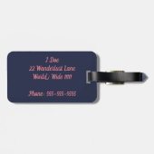 Ciao Bella Bagagelabel (Achterkant horizontaal)