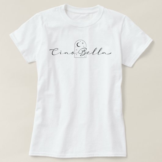 Ciao Bella Boho Chic T-shirt (Design voorkant)