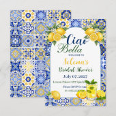 Ciao Bella Bridal Shower Invitation Card (Devant / Derrière)