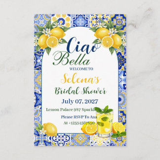 Ciao Bella Bridal Shower Invitation Card