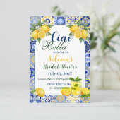 Ciao Bella Bridal Shower Invitation Card (Debout devant)