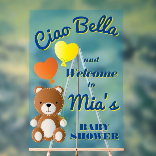 Ciao Bella garçon baby shower (Neutre)