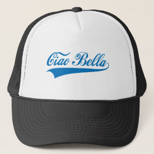 ciao bella, Italiaanse groet, tekstontwerp voor wo Trucker Pet