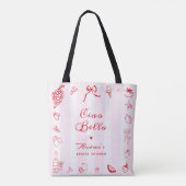 Ciao Bella Italien Sac Cadeau Rose et Rouge pour E (Dos)