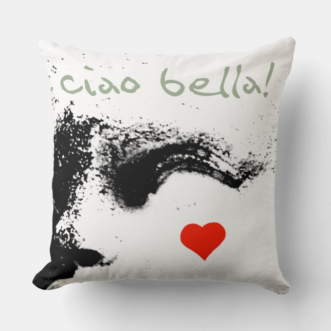 ciao bella! kussen (Voorkant)
