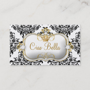 Ciao Bella & Lovey Dovey Damask Pearl Visitekaartje