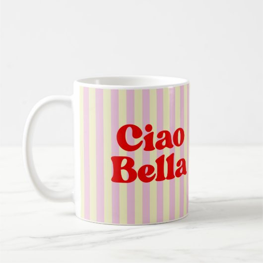 Ciao Bella Mug Élegant pour Café (Gauche)