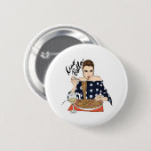 Ciao Bella Ronde Button 5,7 Cm (Voorkant /achterkant)