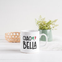 Ciao Bella – Schattige Italiaans Vlag Hart