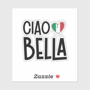 Ciao Bella – Schattige Italië Hart Sticker