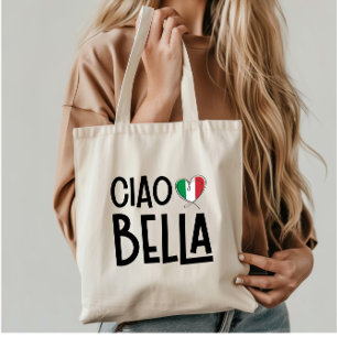 Ciao Bella – Schattige Italië Hart Tote Bag