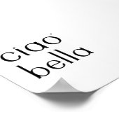 Ciao bella - valentine typography poster (Hoek)