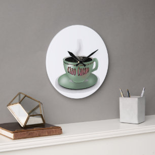 Ciao Cacao Green Coffee Cup Grote Klok