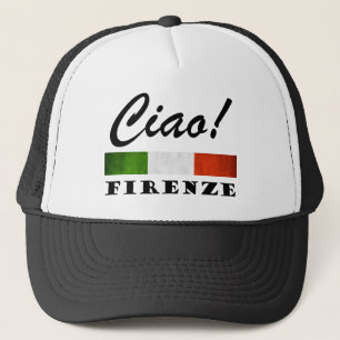 Ciao Firenze Tricolore Italiaanse vlag Florence It Trucker Pet