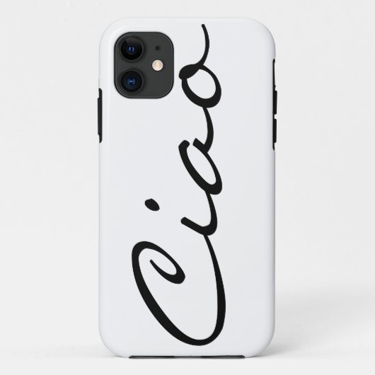 Ciao hallo Italiaanse grappige hipster trendy mode Case-Mate iPhone Case (Achterkant)