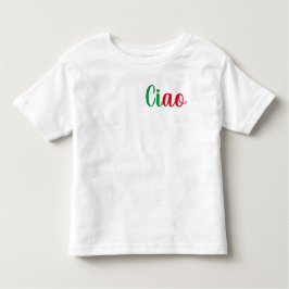 Ciao - handgeschreven groet in het Italiaans Kinder Shirts