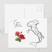 *~* Ciao Italia Carte de la langue italienne Itali (Devant / Derrière)