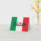 Ciao, Italiaanstalige groet Kaart (Gele Bloem)