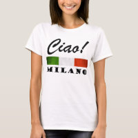 Ciao! Milano Tricolore Italiaanse vlag Milaan Ital