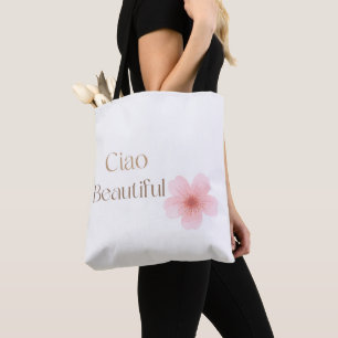 Ciao Mooie, Elegante Bloemige Gift Draagtas