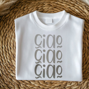Ciao Schattige minimalistisch Italiaans Shirt vo