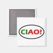 Ciao! Square Magnet Magneet (Voorkant / Achterkant)