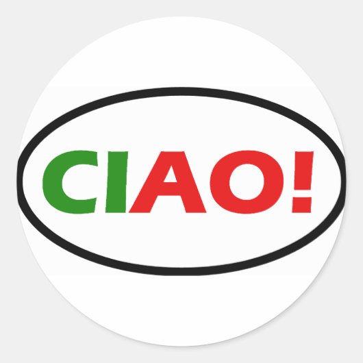Ciao. Sticker (Voorkant)