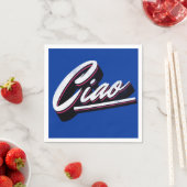 Ciao tekst ontwerp servet (Insitu)