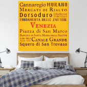 Ciao Venezia! Canvas Afdruk (Insitu (Slaapkamer))