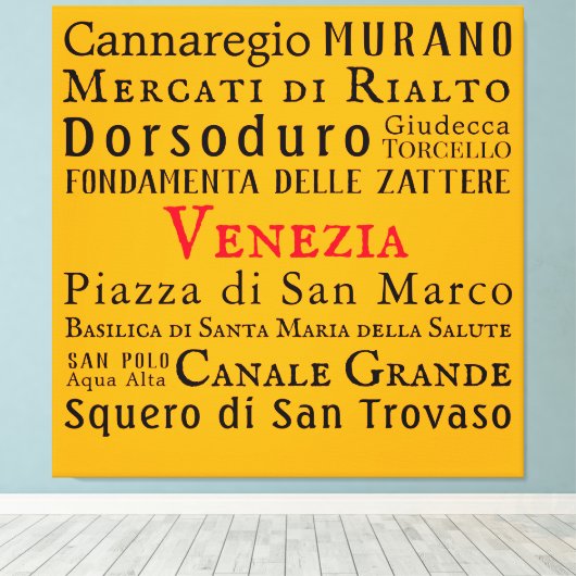 Ciao Venezia! Canvas Afdruk (Insitu (Houten vloer))