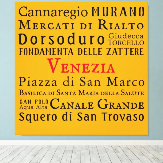 Ciao Venezia ! Impression Canvas (Insitu (Plancher de Bois))