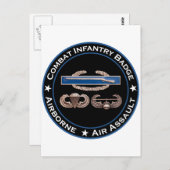 CIB Airborne Air Assault Briefkaart (Voorkant / Achterkant)