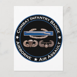 CIB Airborne Air Assault Briefkaart