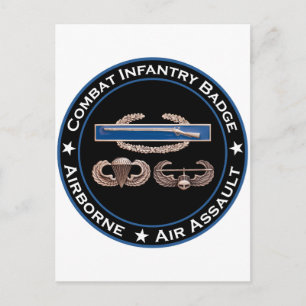 CIB Airborne Air Assault Briefkaart